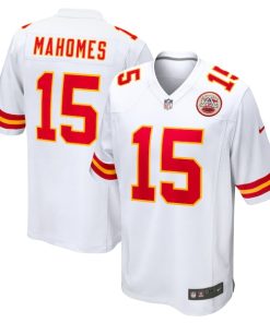 Alternative view of Patrick Mahomes Kansas City Chiefs Nike  Game Jersey -  White/Red