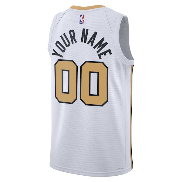 Boston Celtics Nike Unisex 2025/26 City Edition Swingman Custom Jersey - White - Image 3