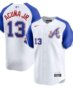 Ronald Acu?a Jr. Atlanta Braves Nike City Connect Limited Jersey - White