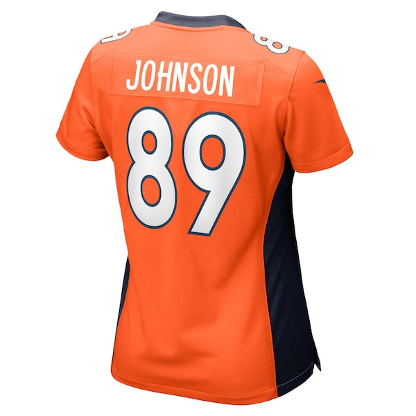 Brandon Johnson Denver Broncos Nike Women's Game Player Jersey - Orange - Image 3