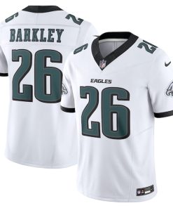 Saquon Barkley Philadelphia Eagles Nike  Vapor F.U.S.E. Limited Jersey - White/Green/Black/Kelly Green