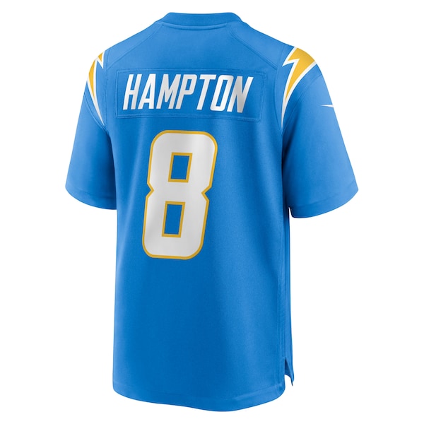 Omarion Hampton Los Angeles Chargers Nike Team Game Jersey - Powder Blue - Image 3