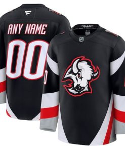 Alternative view of Buffalo Sabres  Alternate Premium Custom Jersey - Black/Royal/White