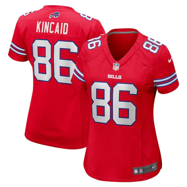 Dalton Kincaid Buffalo Bills Nike Women's Alternate Game Jersey - Red/Royal - Image 2