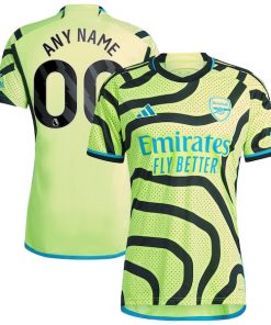 Arsenal adidas 2023/24 Away Replica Custom Jersey - Yellow