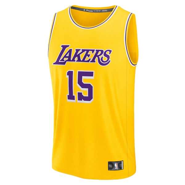 Austin Reaves Los Angeles Lakers Youth Fast Break Replica Jersey - Gold - Icon Edition - Image 2