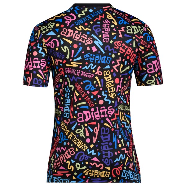New England Revolution adidas 2024 Hispanic Heritage Pre-Match Top - Black - Image 3
