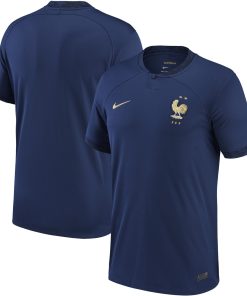 France National Team Nike 2022/23 Home Authentic Blank Jersey - Navy