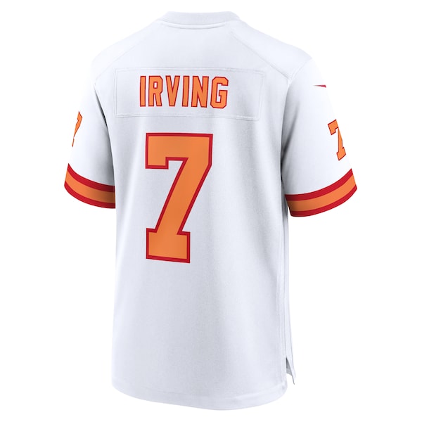 Bucky Irving '76 Tampa Bay Buccaneers Nike Game Jersey - White/Red/Orange - Image 7