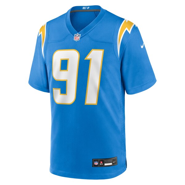 Da'Shawn Hand Los Angeles Chargers Nike Team Game Jersey - Powder Blue - Image 3
