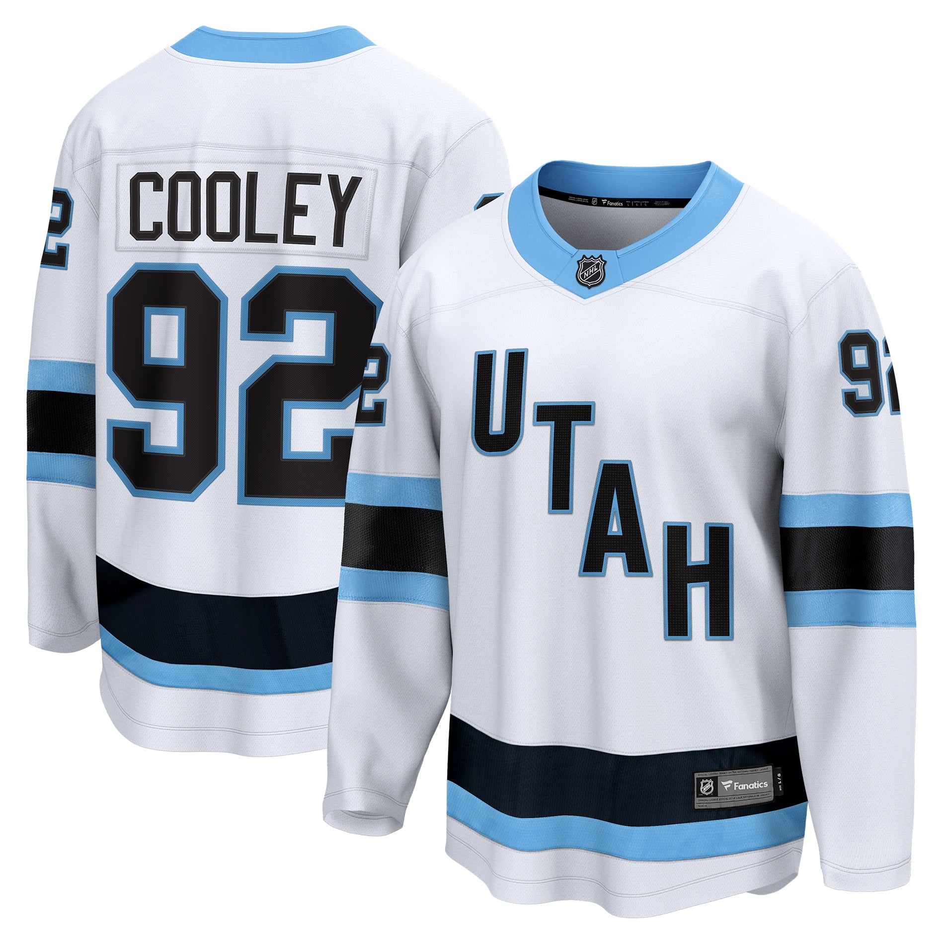 Logan Cooley Utah Hockey Club Breakaway Player Jersey - Black/White - Image 5