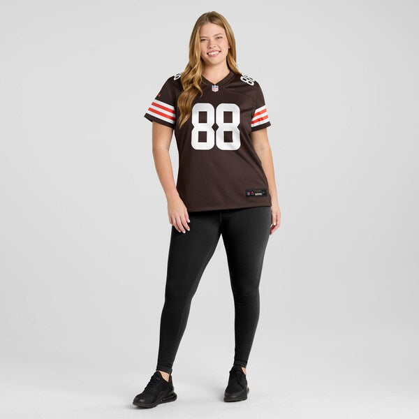 Jordan Akins Cleveland Browns Nike Women's Game Jersey - Brown - Image 6