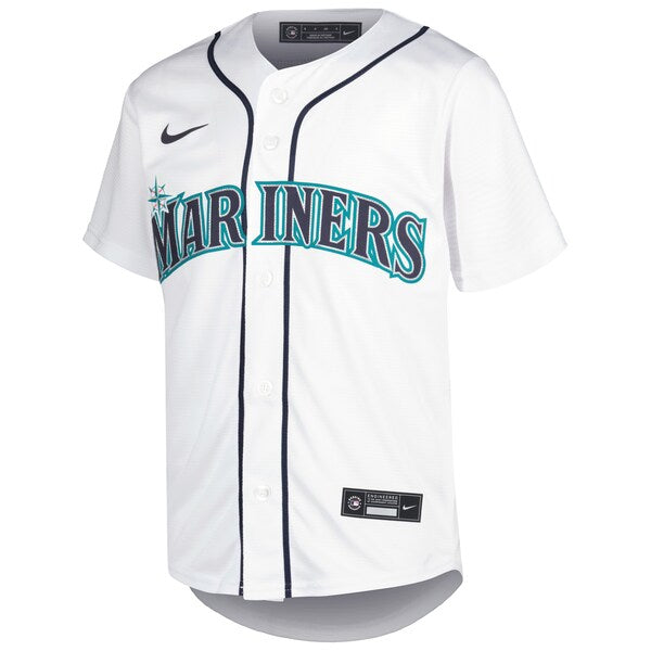 Julio Rodr¨ªguez Seattle Mariners Nike Youth Home Replica Player Jersey - White - Image 2