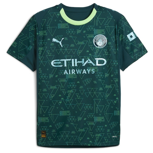 Phil Foden Manchester City Puma x EA SPORTS FC 2025/26 Fourth Jersey - Green - Image 2