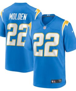 Alternative view of Elijah Molden Los Angeles Chargers Nike Team Game Jersey -  Powder Blue