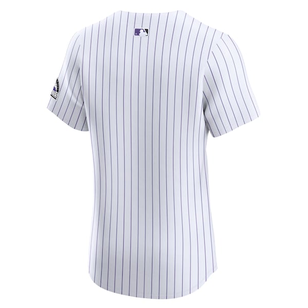 Colorado Rockies Nike Home Elite Jersey - White - Image 3