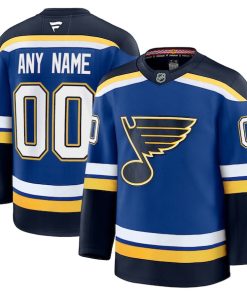 Alternative view of St. Louis Blues  Home Premium Custom Jersey - Blue/White