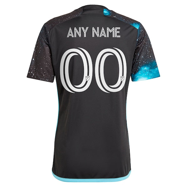 Minnesota United FC adidas 2024 Starry Night Replica Custom Jersey - Black - Image 3