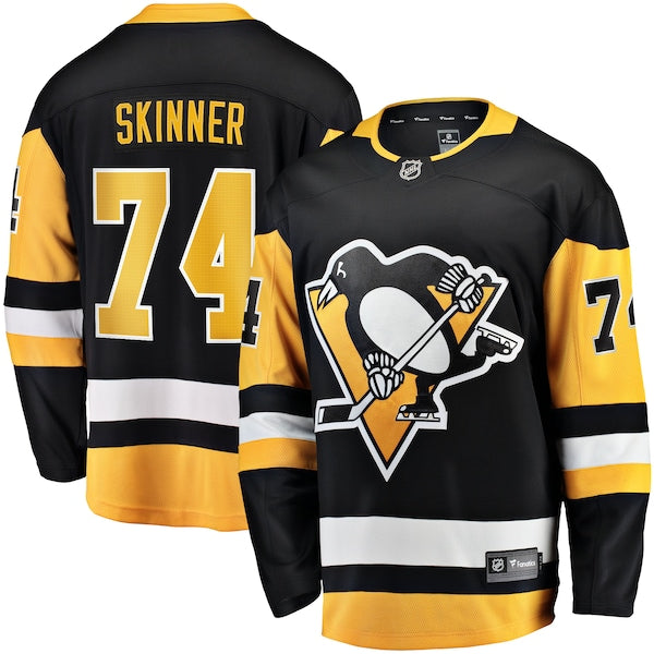 Stuart Skinner Pittsburgh Penguins Home Breakaway Jersey - Black