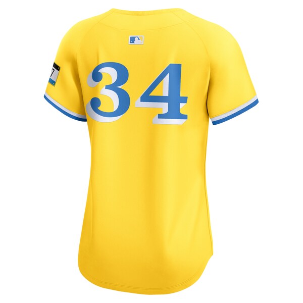 David Ortiz Boston Red Sox Nike Women's City Connect Retired Player Jersey - Gold - Image 3