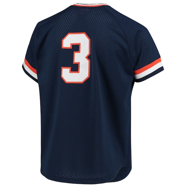 Alan Trammell Detroit Tigers 1984 Authentic Cooperstown Collection Mesh Batting Practice Jersey - Navy - Image 4