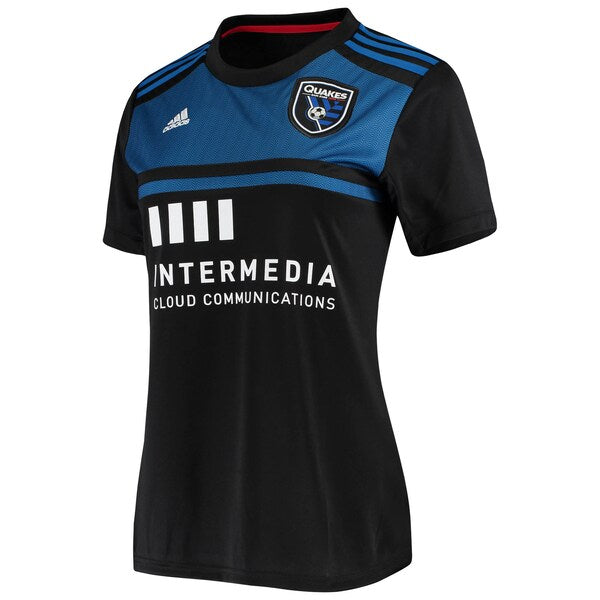 San Jose Earthquakes adidas Women's 2020 Replica Primary Jersey - Black - Image 3