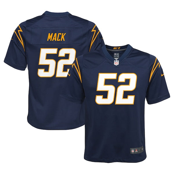 Khalil Mack Los Angeles Chargers Nike Youth Game Jersey - Navy/Powder Blue - Image 6