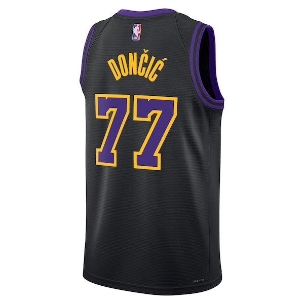 Luka Don?i? Los Angeles Lakers Nike Unisex 2025/26 Swingman Jersey - Black - City Edition - Image 3