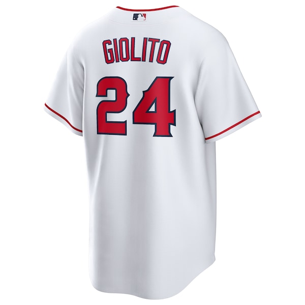 Lucas Giolito Los Angeles Angels Nike Home Replica Player Jersey - White - Image 3