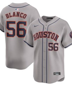 Alternative view of Ronel Blanco Houston Astros Nike Away Limited Player Jersey - Gray