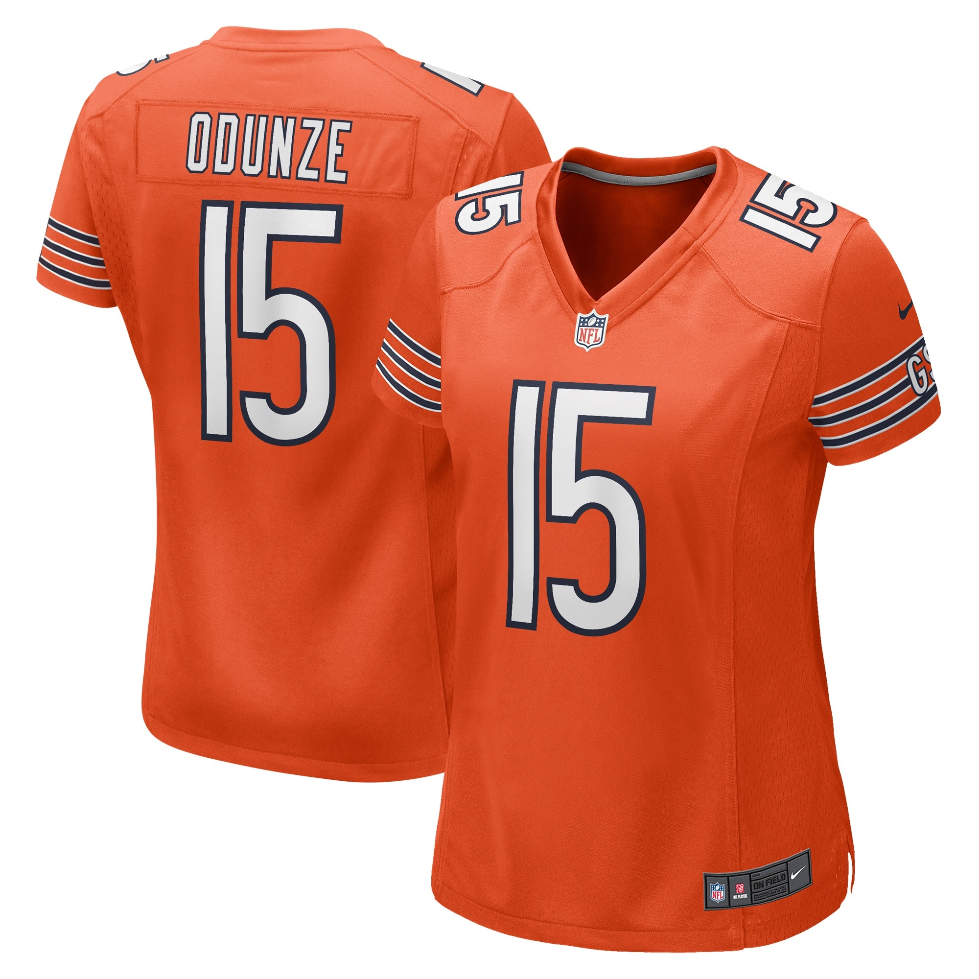 Rome Odunze Chicago Bears Nike Women's Game Jersey - Navy/Orange - Image 6