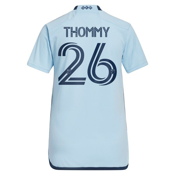 Erik Thommy Sporting Kansas City adidas Women's 2024 Hoops 4.0 Replica Player Jersey?ยจC Light Blue - Image 3