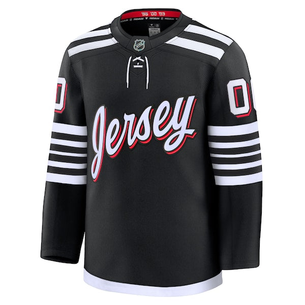 New Jersey Devils Alternate Premium Custom Jersey - Black/Red/White - Image 3