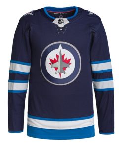 Alternative view of Winnipeg Jets adidas Home Authentic Jersey - Navy