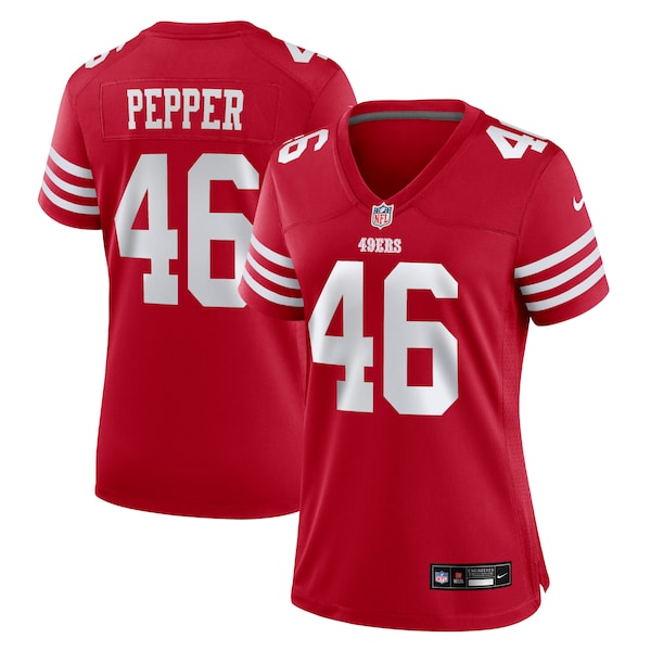 Taybor Pepper San Francisco 49ers Nike Women's Game Jersey - Scarlet