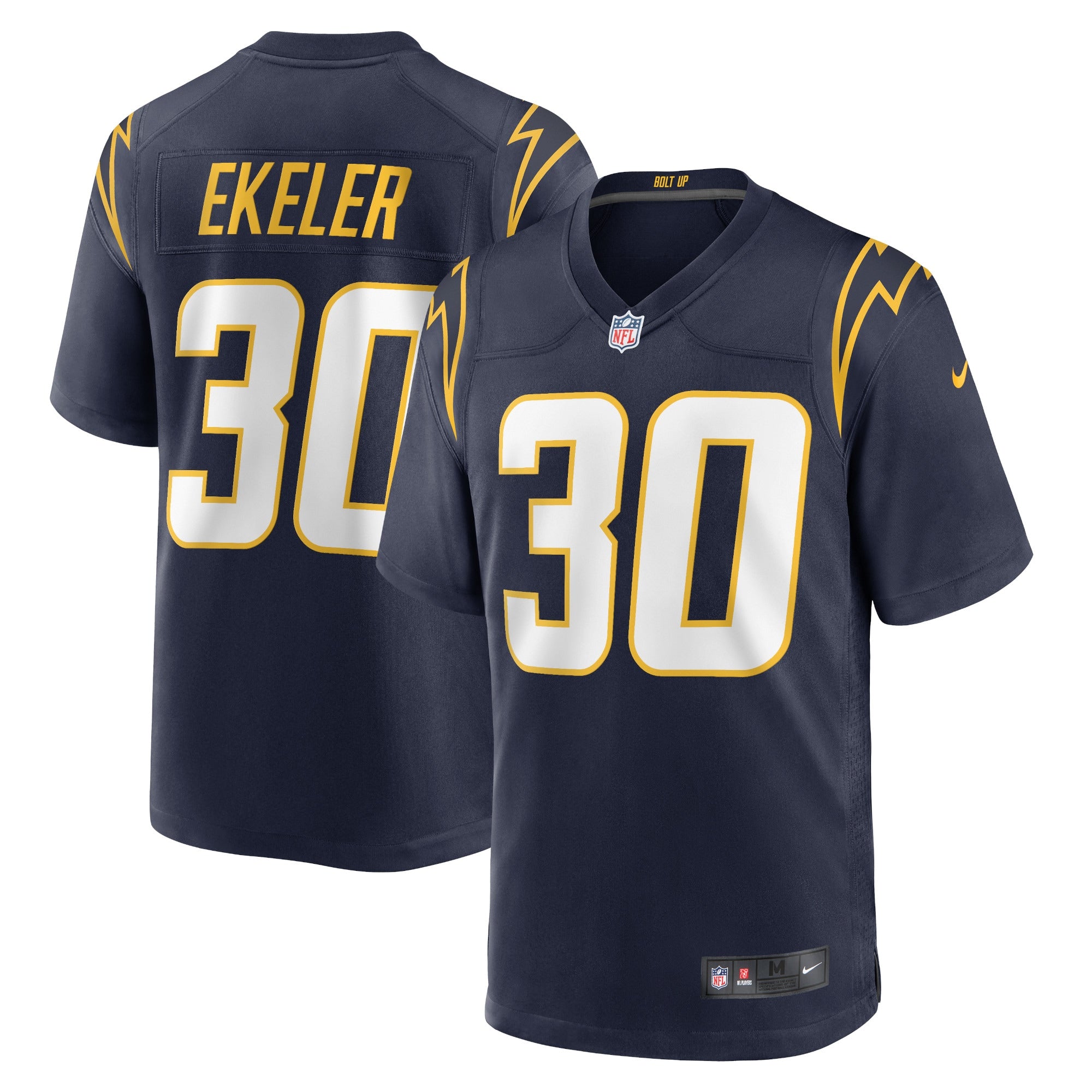Austin Ekeler Los Angeles Chargers Nike Game Jersey - White/Navy/Royal - Image 5