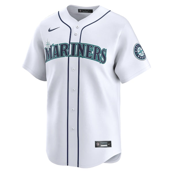 Luis Castillo Seattle Mariners Nike Home Limited Player Jersey - White - Image 3