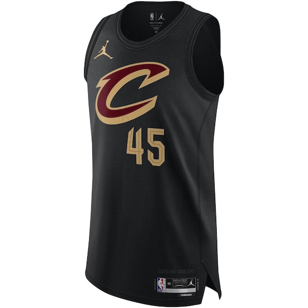 Donovan Mitchell Cleveland Cavaliers Jordan Brand Authentic Player Jersey - Statement Edition - Black - Image 2