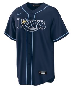 Alternative view of Tampa Bay Rays Nike Alternate Replica Team Jersey - Navy