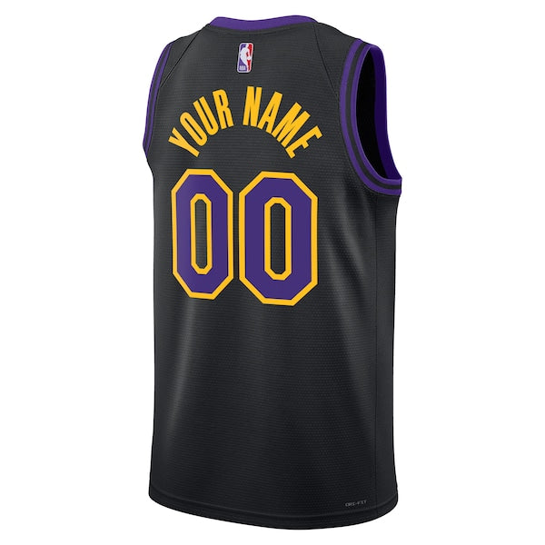 Los Angeles Lakers Nike Unisex 2025/26 City Edition Swingman Custom Jersey - Black - Image 3