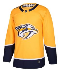Alternative view of Nashville Predators adidas Home Authentic Blank Jersey - Gold