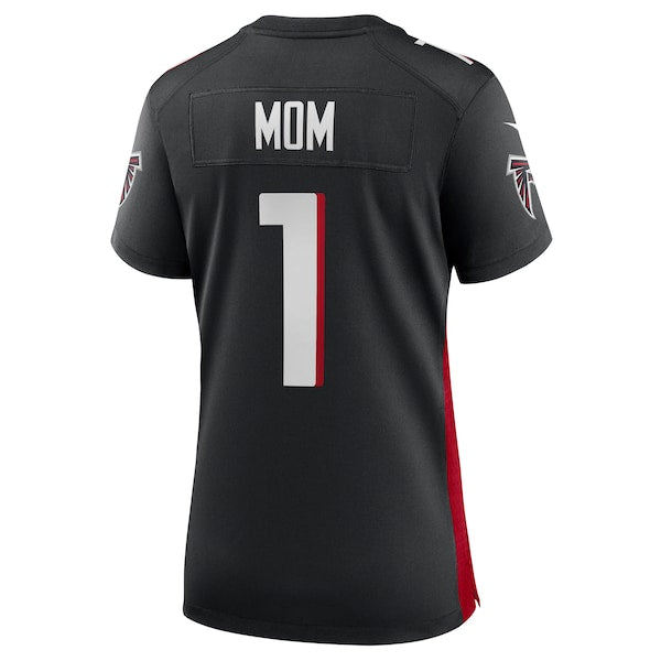 Number 1 Mom Atlanta Falcons Nike Women's Game Jersey - Black - Image 3
