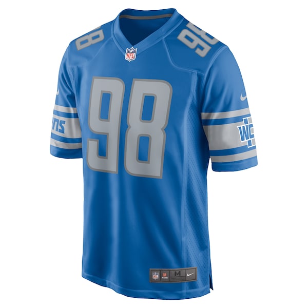 Brodric Martin Detroit Lions Nike Team Game Jersey - Blue - Image 2