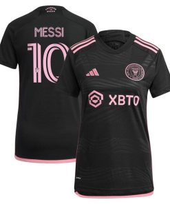 Lionel Messi Inter Miami CF adidas Women's 2024 La Noche Replica Jersey - Black