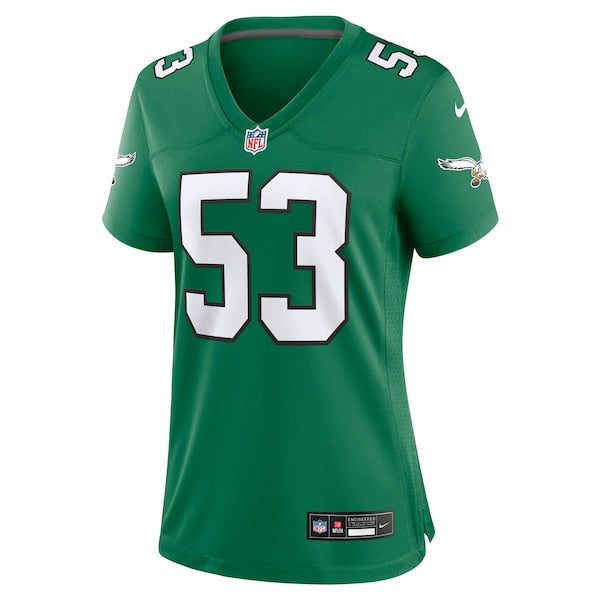 Zack Baun Philadelphia Eagles Nike Women's Alternate Game Jersey - Kelly Green/Green - Image 3