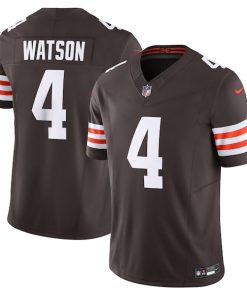 Alternative view of Deshaun Watson Cleveland Browns Nike Vapor F.U.S.E. Limited Jersey - Brown/White