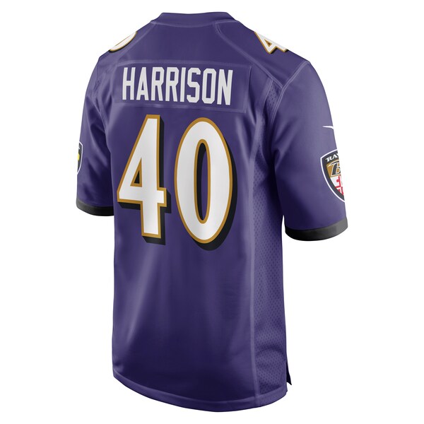 Malik Harrison Baltimore Ravens Nike Game Jersey - Purple - Image 3