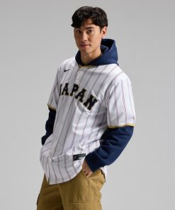 Japan Baseball Nike 2026 World Baseball Classic Home Stadium Jersey - White/Navy