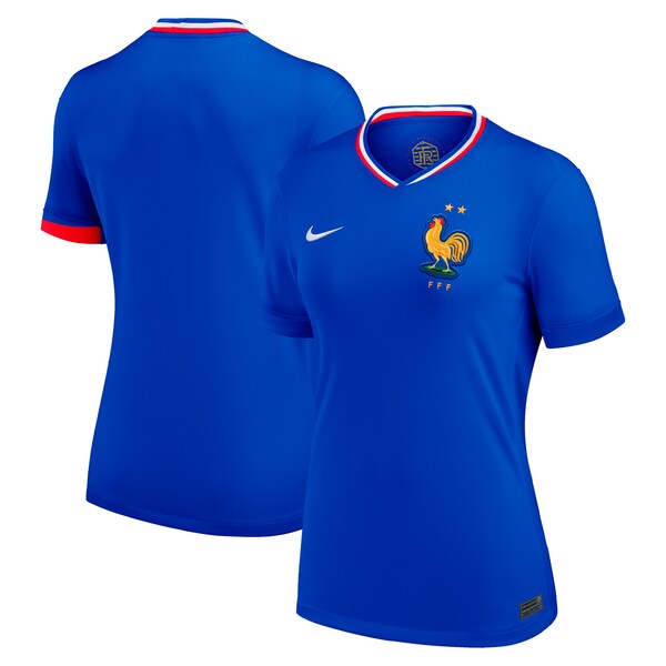France National Team Nike Women's 2024 Home Replica Blank Jersey - Blue - Image 2