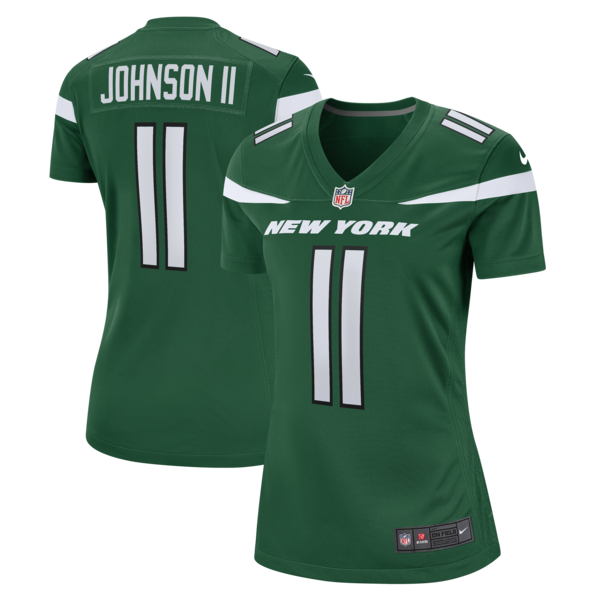 Jermaine Johnson II New York Jets Nike Women's Game Jersey - Gotham Green/White - Image 2